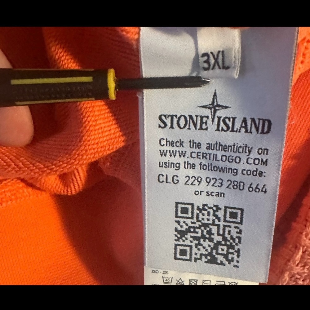 STONE ISLAND AUTHENTIC COTTON PULLOVER CREW W/CHEST POCKET ARM EMBLEM P 26 L 28 - Picture 7 of 12